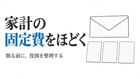 家計の固定費をほどく